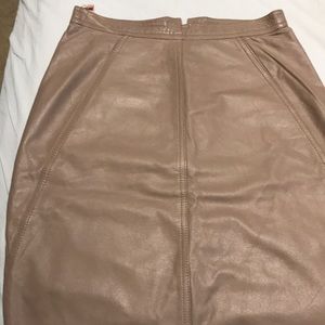 Leather skirt